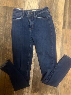 Women's Dark Blue Stretch Skinny Jeans